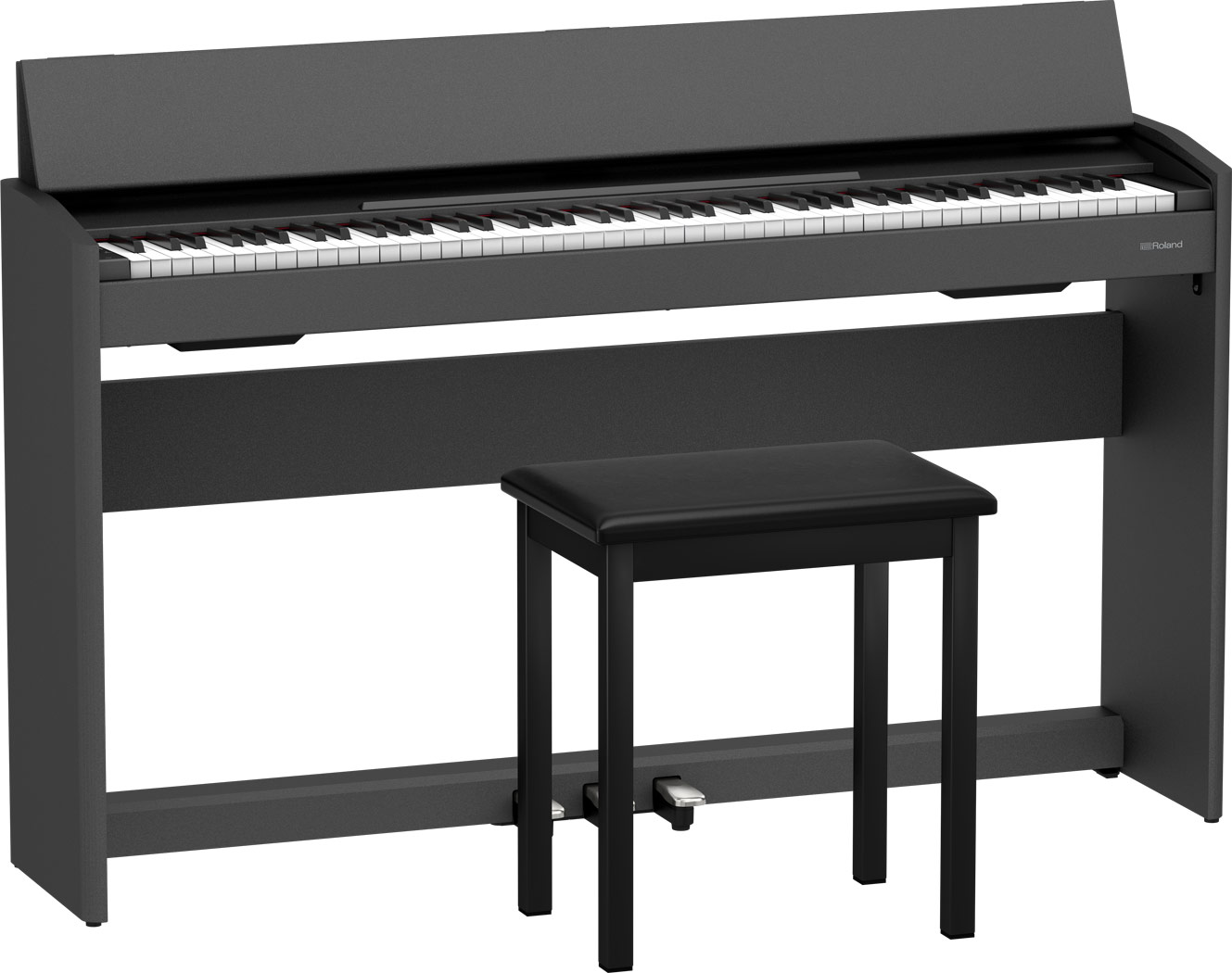 B.B. Music オンラインショップ / ローランド F107 / roland 電子ピアノ デジタルピアノ F-107 固定椅子付 配送設置無料  スマートフォンやタブレットとBluetooth接続可能