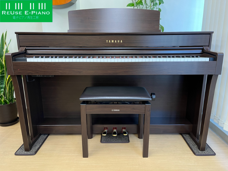 ≪4県送料無料!さあ、ピアノを始めよう≫ YAMAHA SCLP-6450 17年製 中古 電子ピアノ 木製鍵盤 クラビノーバ ダークアルダー調
